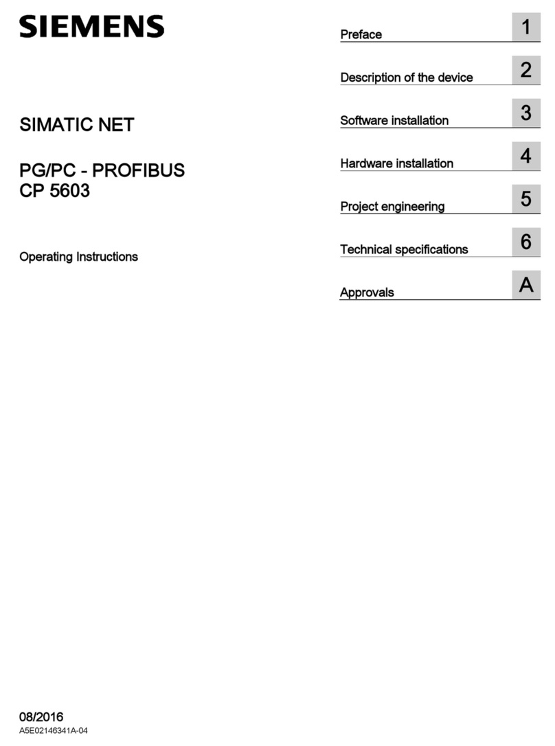 Siemens SIMATIC NET CP 5603 User manual
