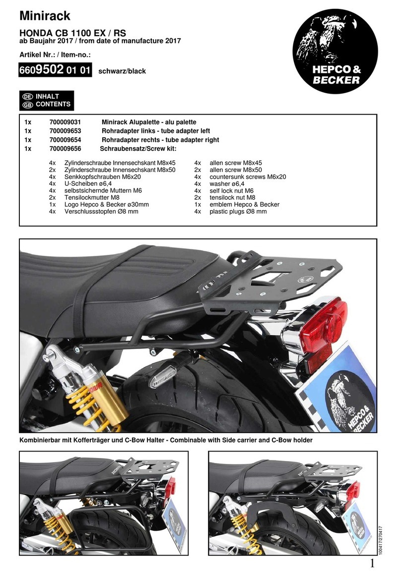 hepco & becker Minirack quick guide hepco & becker Minirack quick guide