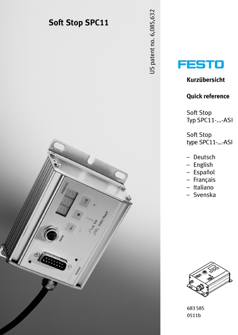 Festo SPC11 ASI Series User manual Festo SPC11 ASI Series User manual