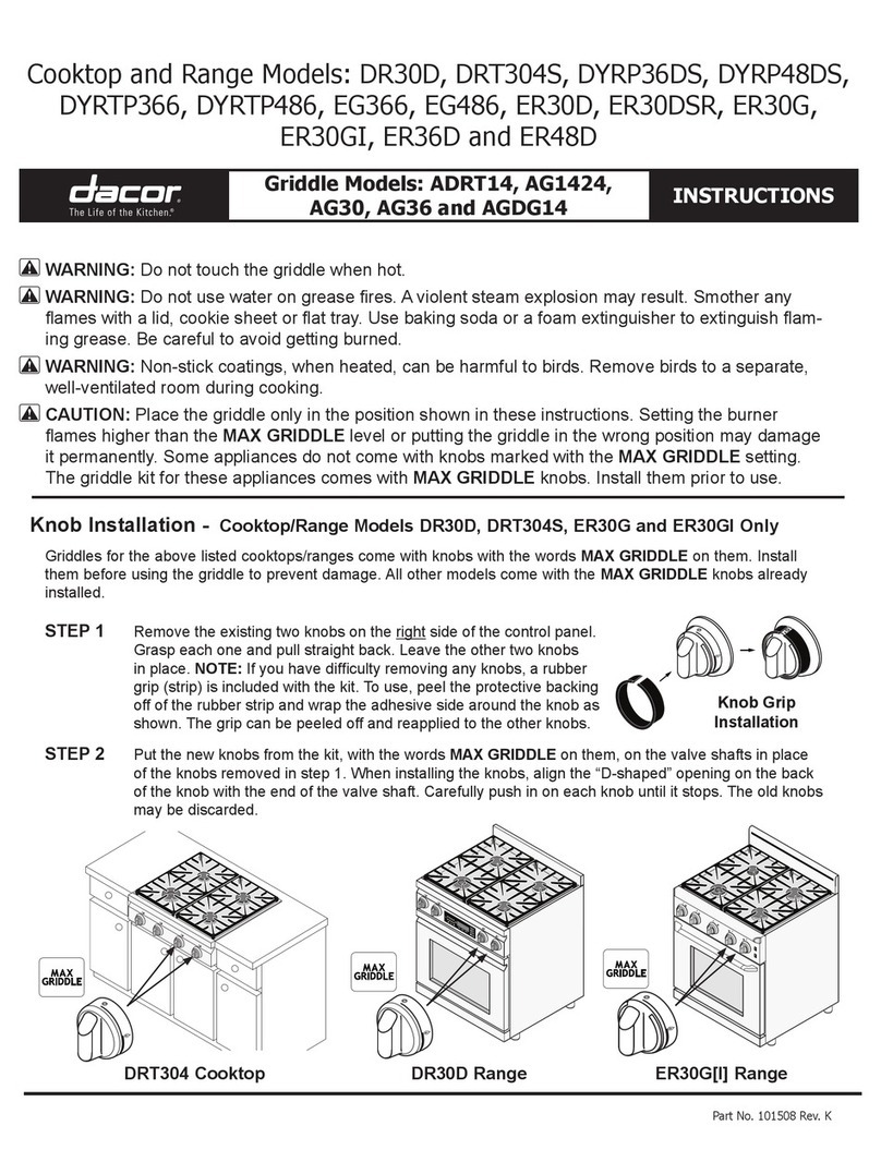 Dacor ADRT14 User manual