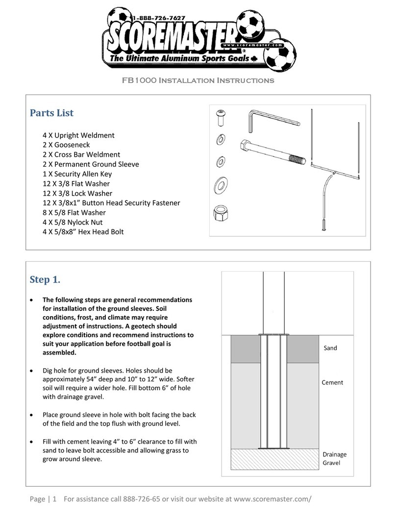 Scoremaster FB1000 User manual
