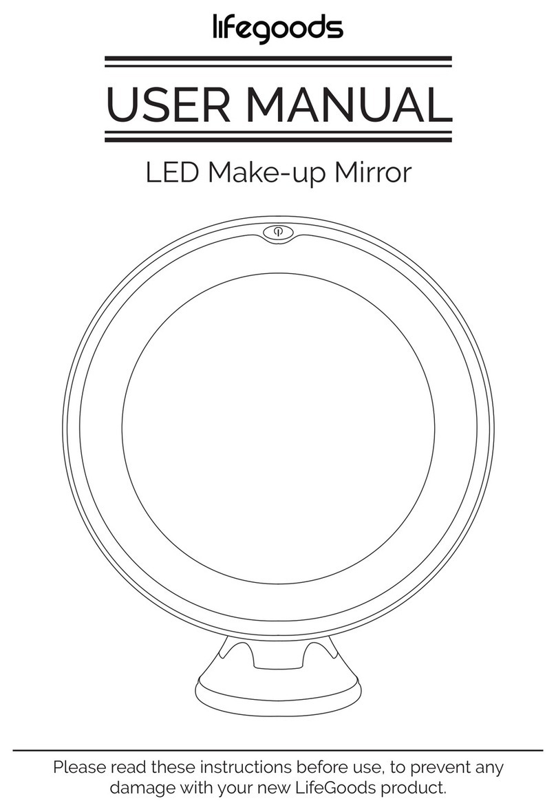 Lifegoods LED Make-Up Mirror user manual