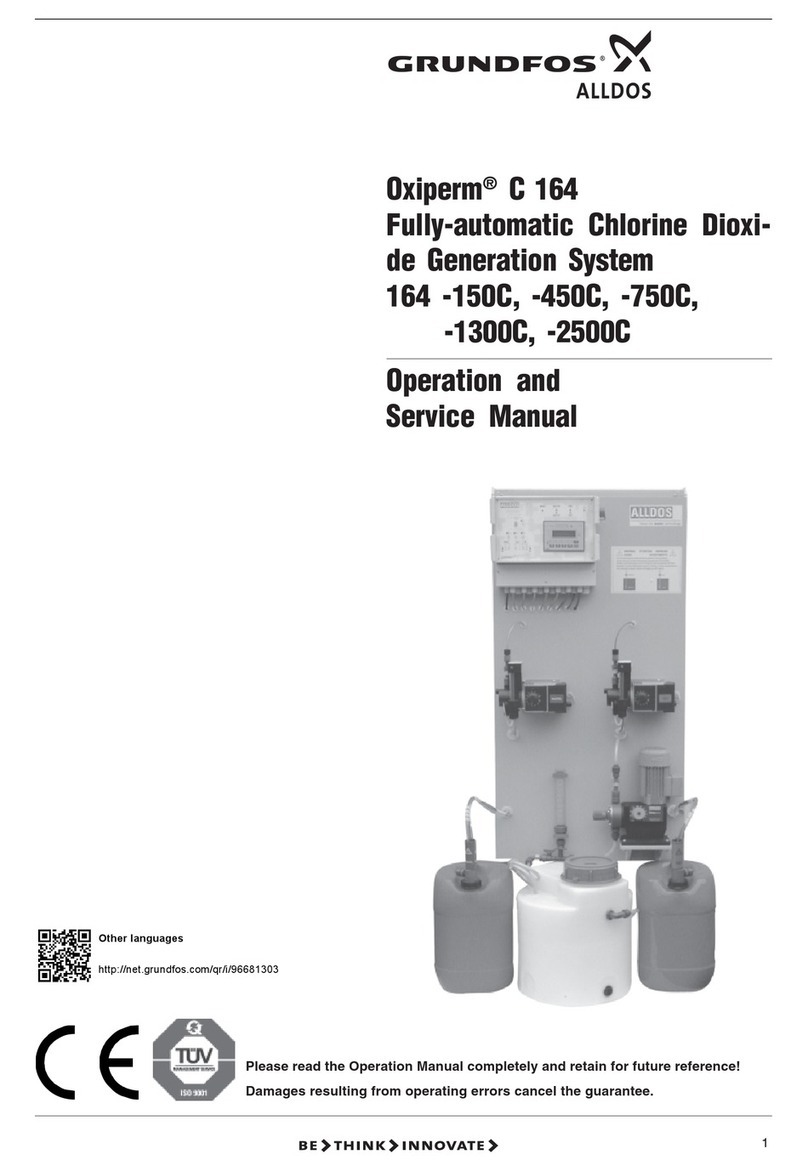 GRUNDFOS ALLDOS Oxiperm C 164 Series Operation and service manual