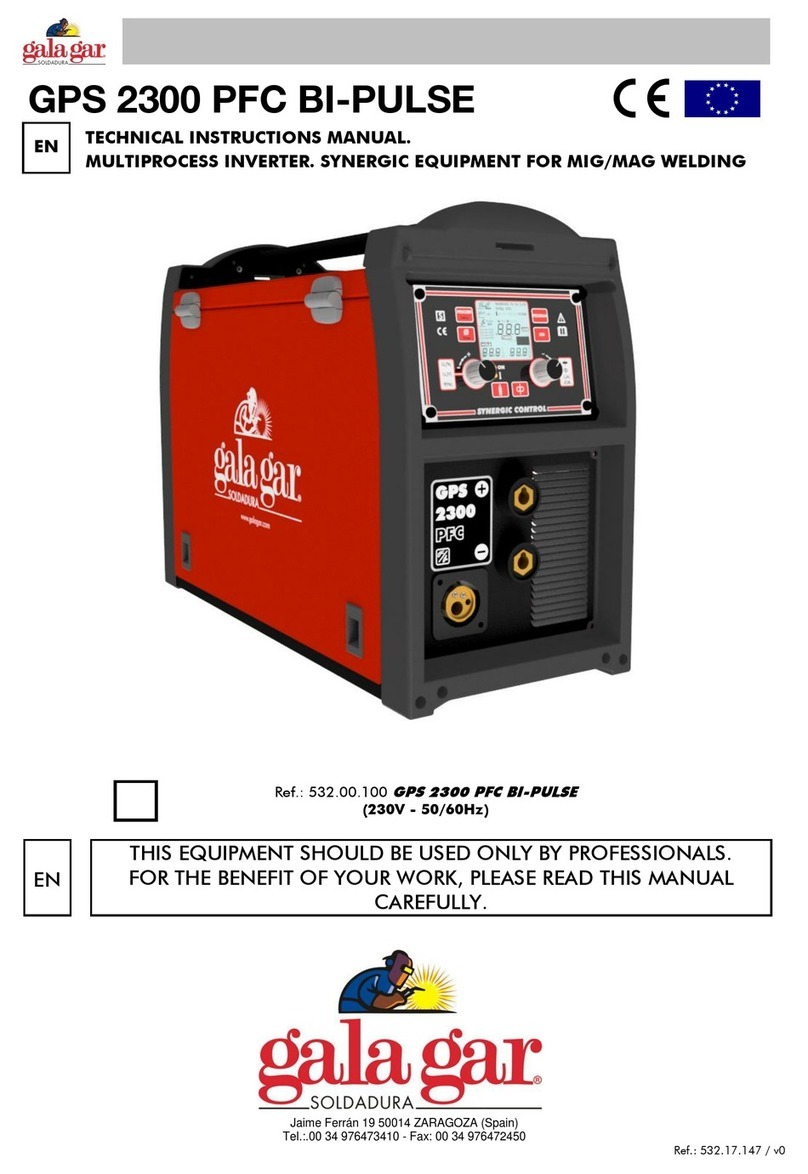 gala gar GPS 2300 PFC BI-PULSE Owner's manual