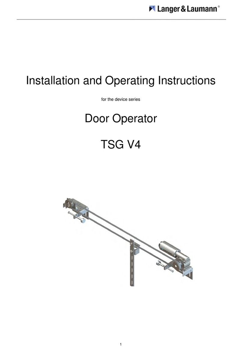 Langer & Laumann TSG V4 Installation and operating instructions
