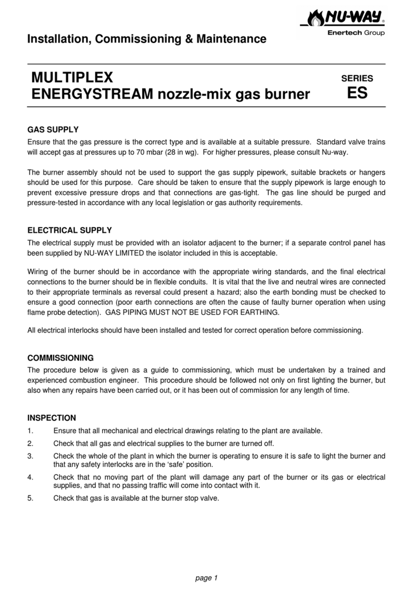 Enertech Nu-way MULTIPLEX ENERGYSTREAM ES Series Installation, commissioning & maintenance instructions