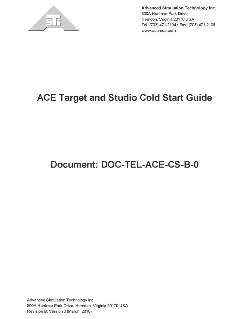 ASTi ACE Target Cold Start Guide