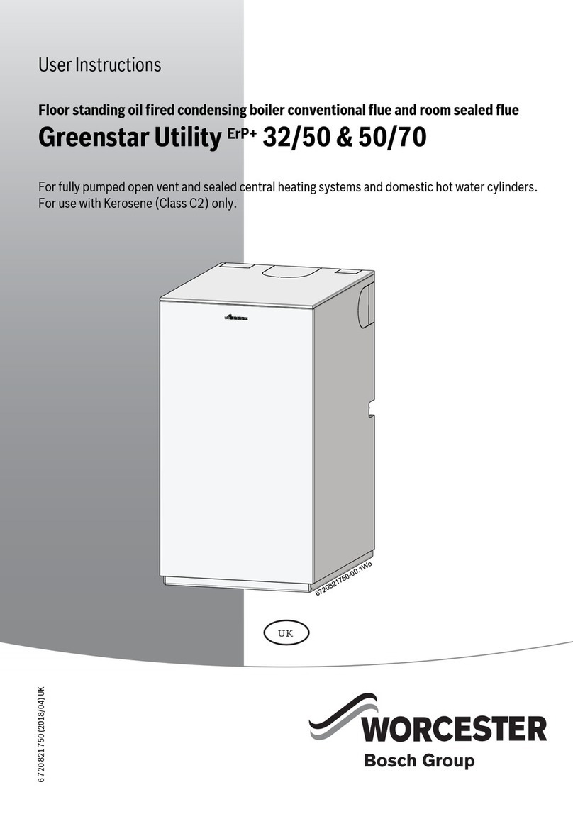 Bosch Worcester Greenstar Utility ErP+ 32/50 User manual