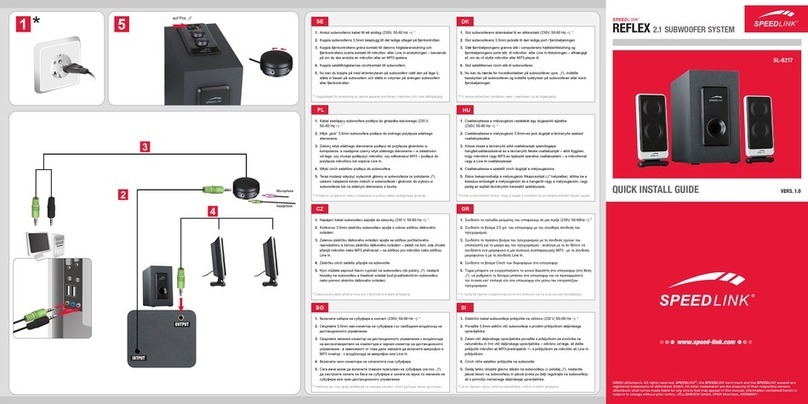 Speed Link REFLEX 2.1 SL-8217 User manual