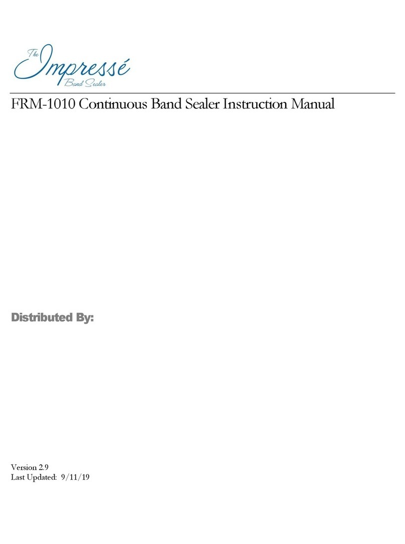 SealerSales Impresse FRM-1010 instruction manual