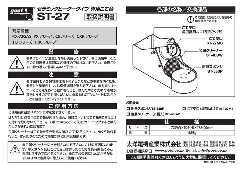 Goot ST-27 User manual