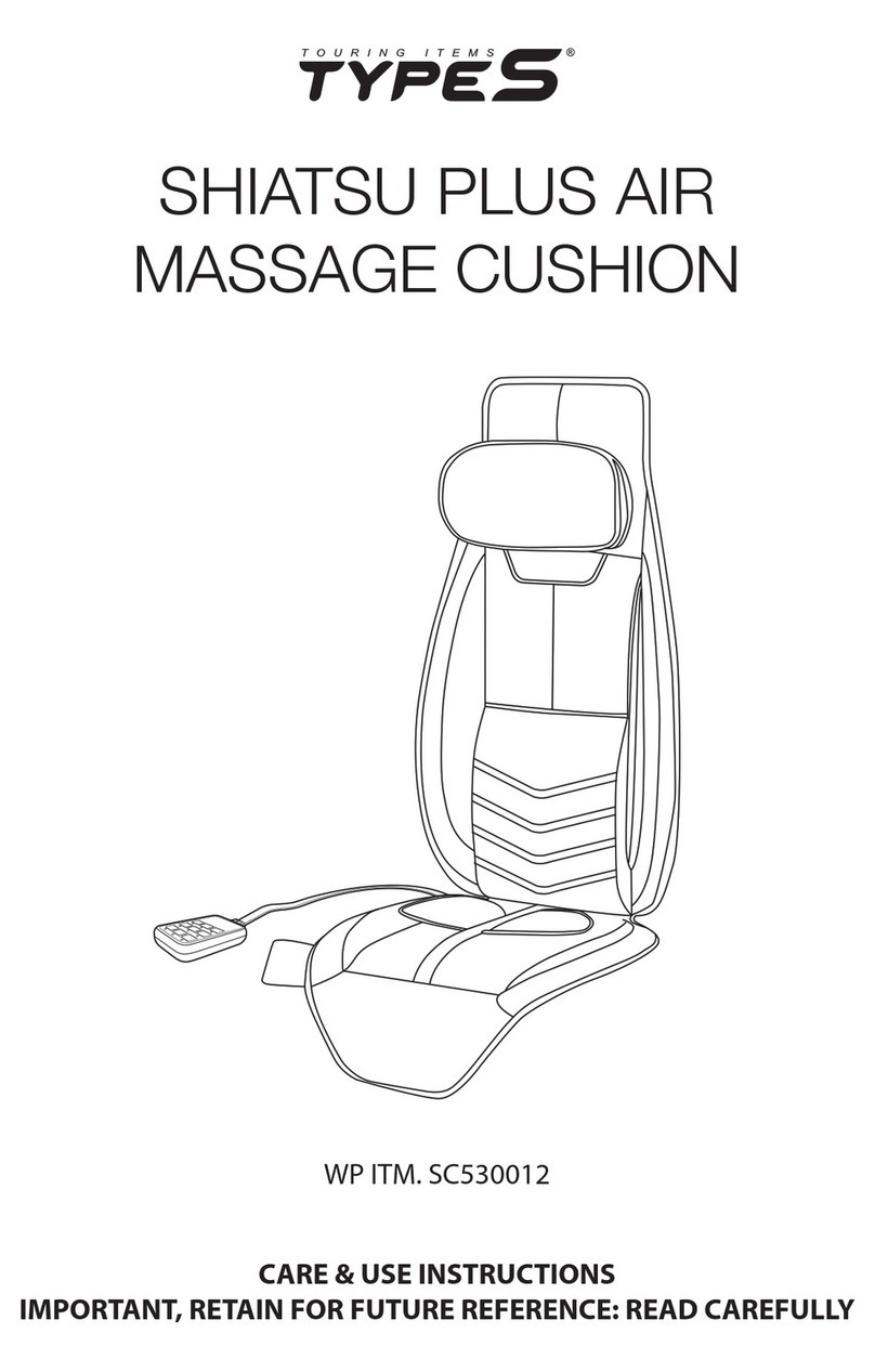 TypeS Shiatsu Plus SC530012 Care & use instructions TypeS Shiatsu Plus SC530012 Care & use instructions