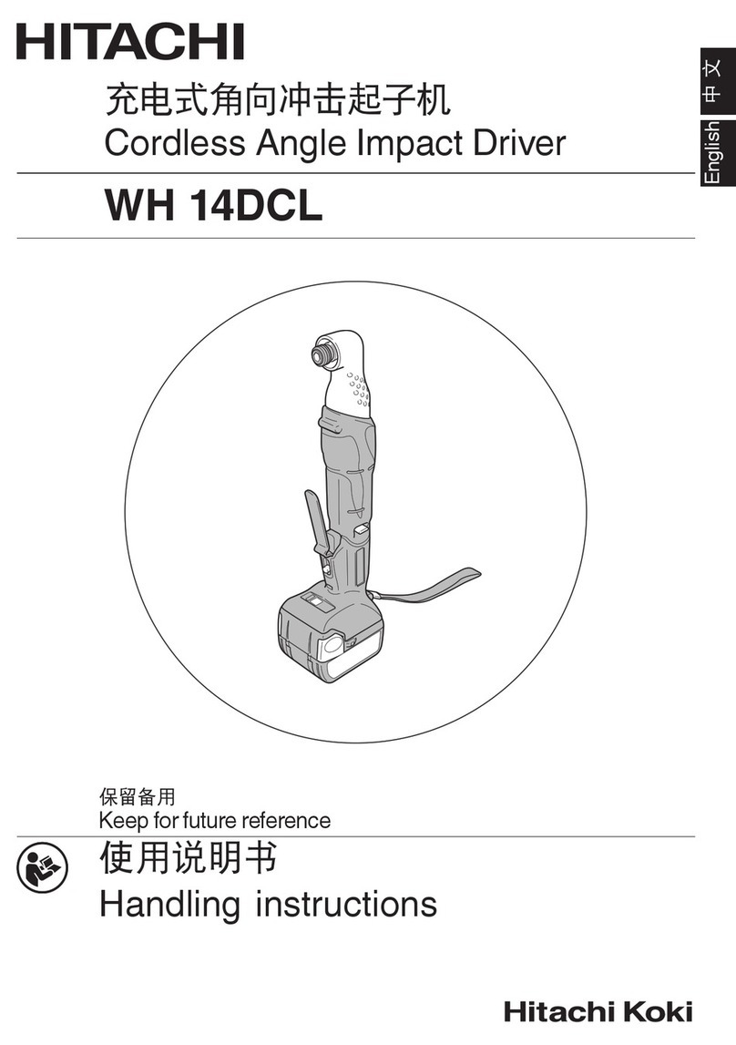 Hitachi WH 14DCL User manual