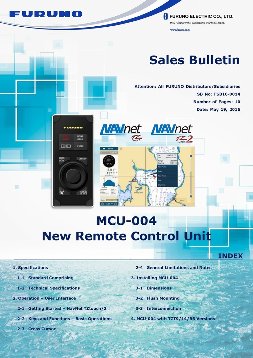 Furuno MCU-004 Sales bulletin