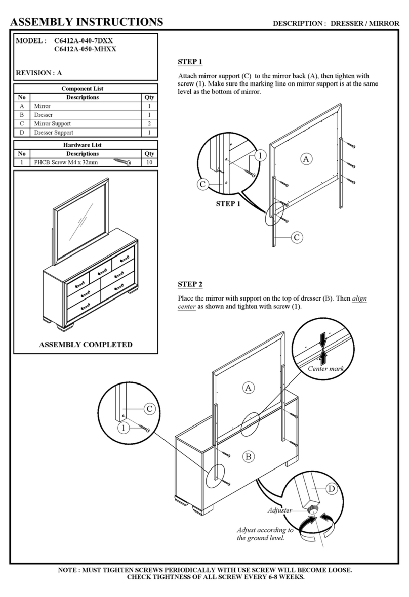 Wholesale Interiors C6412A-040-7D Series Assembly instructions Wholesale Interiors C6412A-040-7D Series Assembly instructions