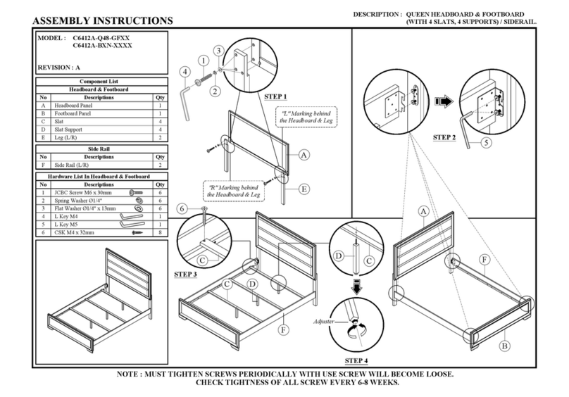 Wholesale Interiors C6412A-Q48-GF Series Assembly instructions Wholesale Interiors C6412A-Q48-GF Series Assembly instructions