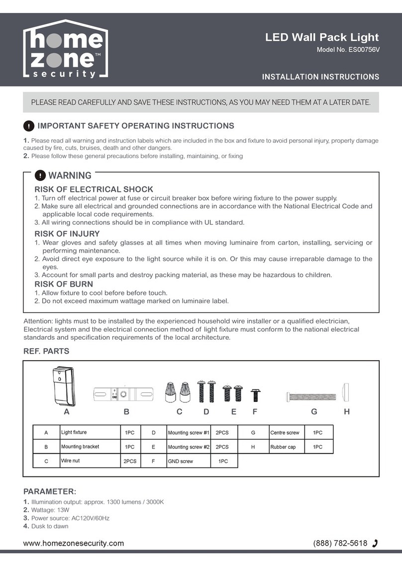Home Zone Security ES00756V User manual Home Zone Security ES00756V User manual