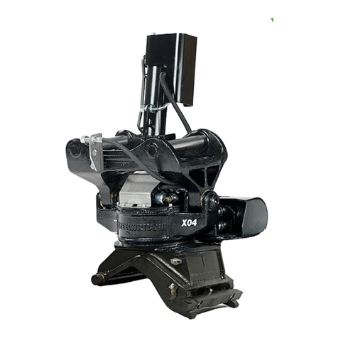 Steelwrist Tiltrotator Front pin lock X04 user manual