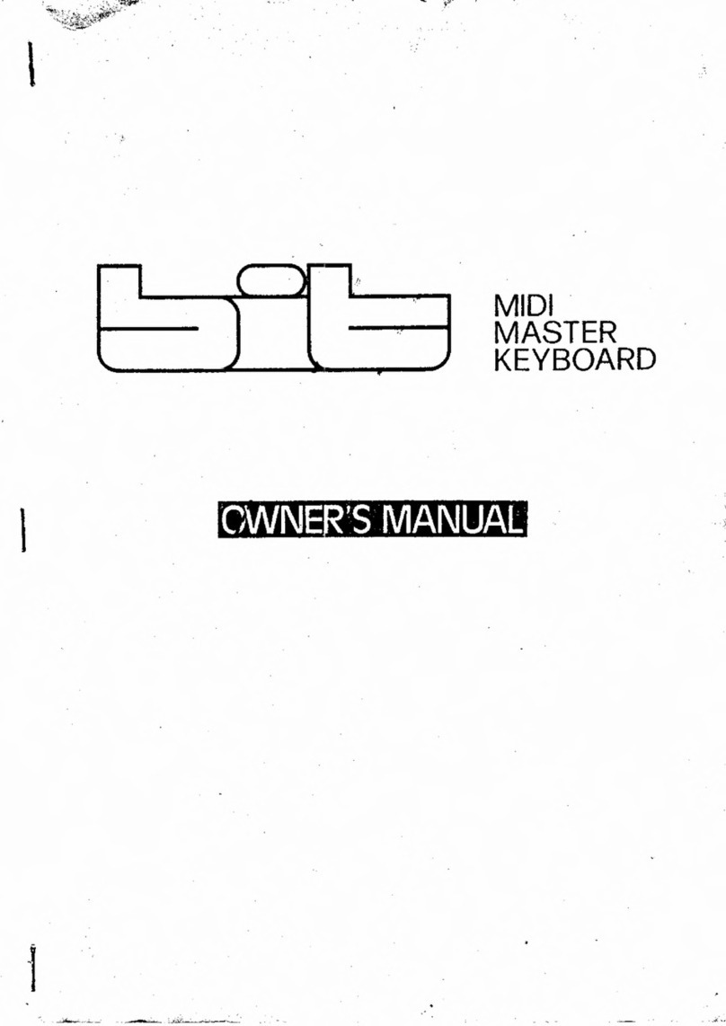 bit MIDI MASTER KEYBOARD owner's manual