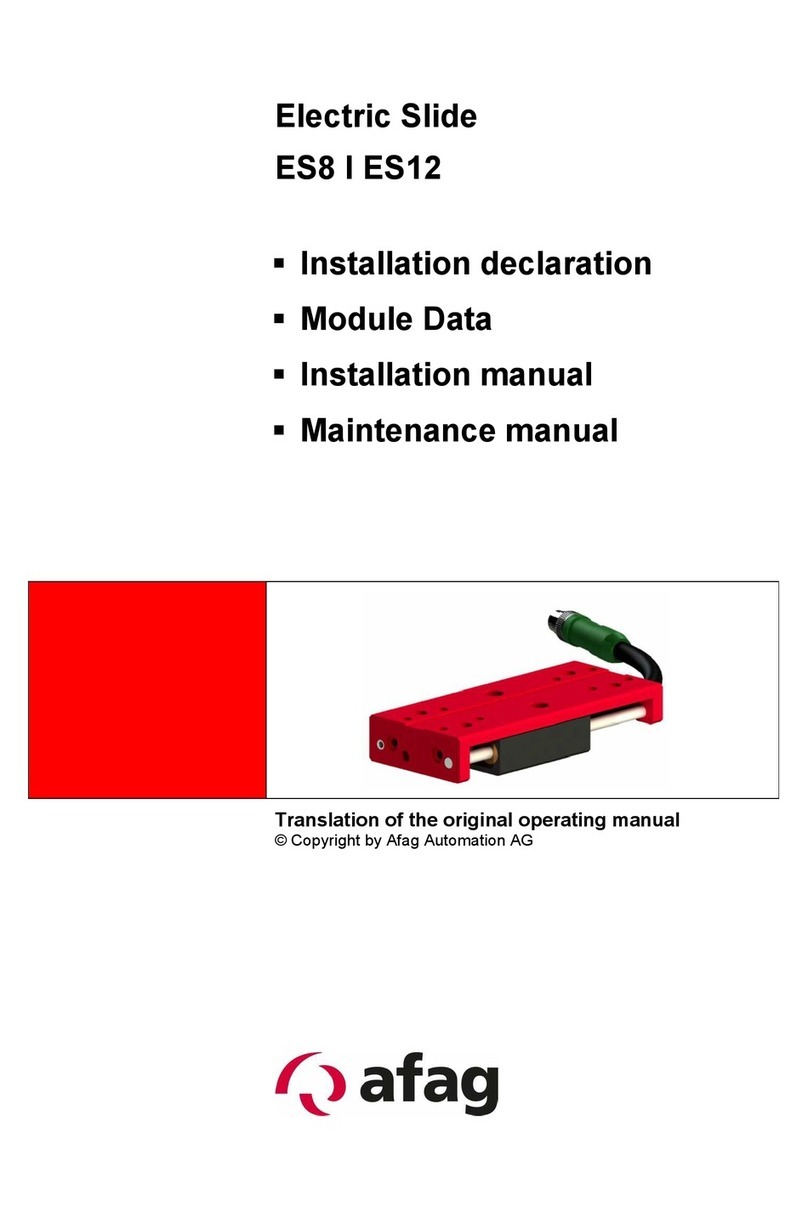 Afag Electric Slide Series Translation of the original operating manual