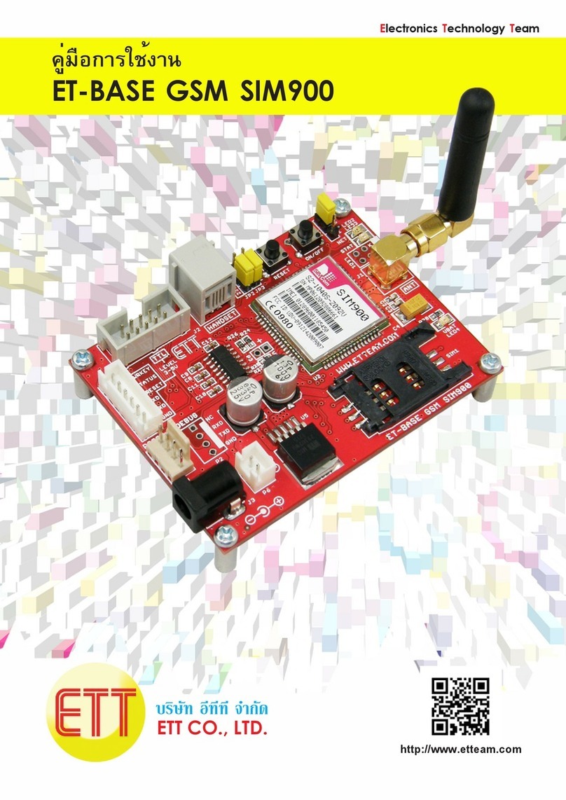 ETT ET-BASE GSM SIM900 manual