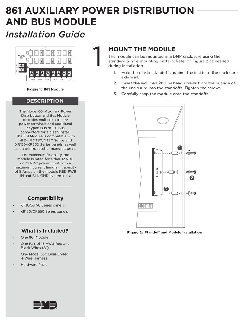 DMP Electronics 861 User manual DMP Electronics 861 User manual