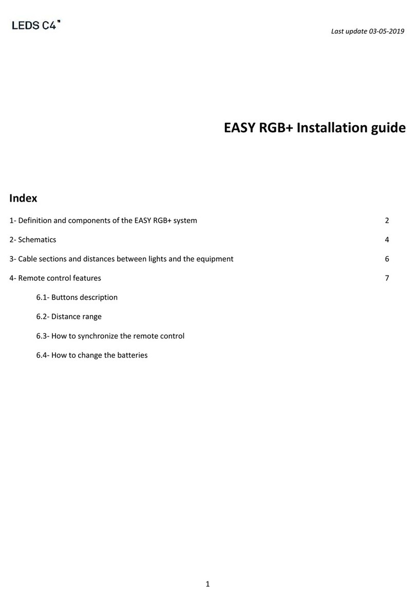 LEDS C4 EASY RGB+ User manual
