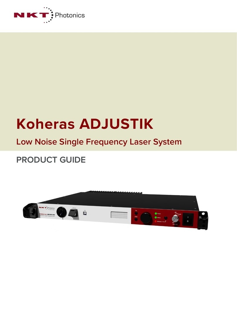 NKT Photonics Koheras ADJUSTIK User manual