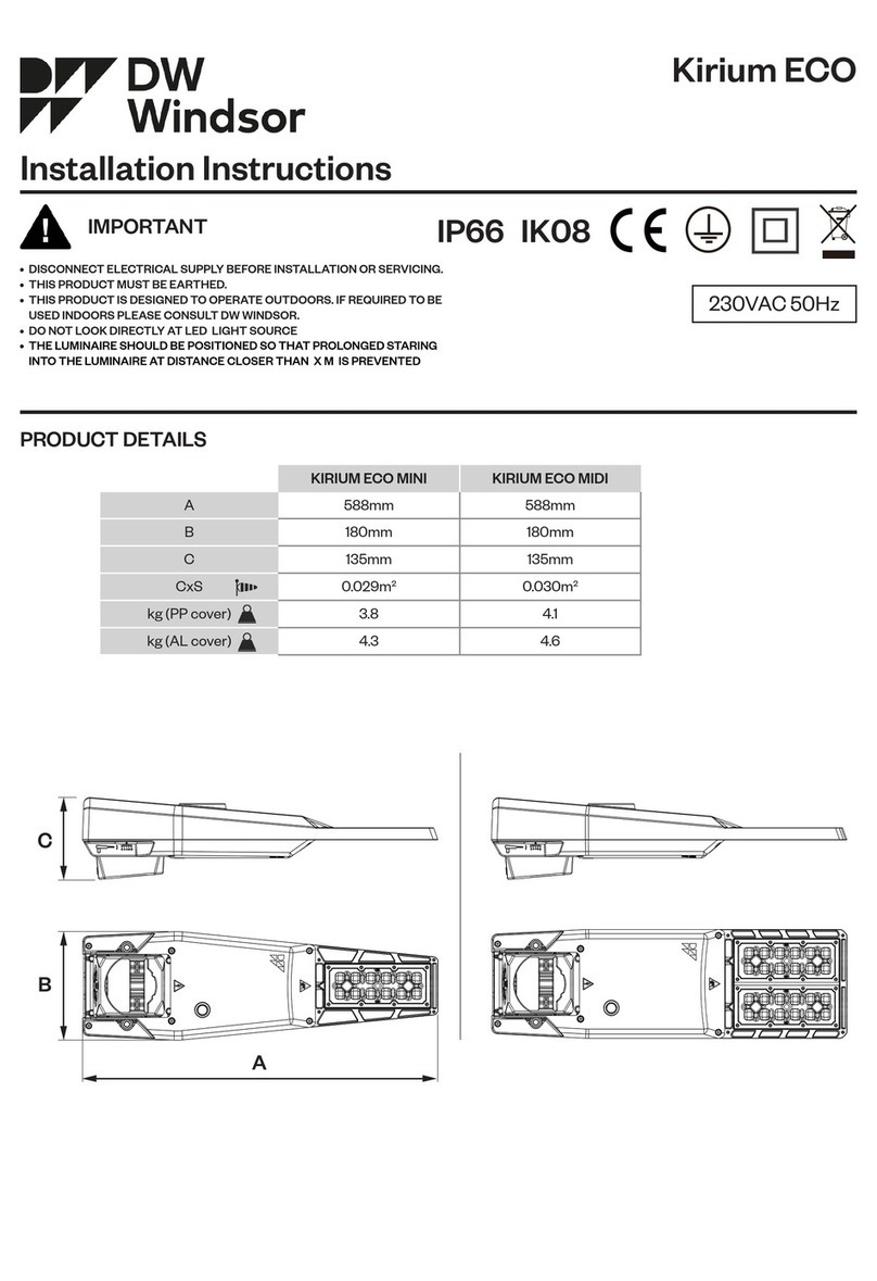 DW Windsor KIRIUM ECO Series installation instructions