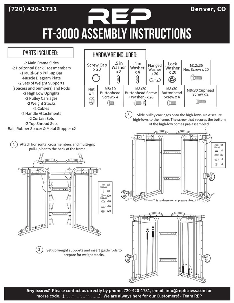 REP FT-3000 Assembly instructions