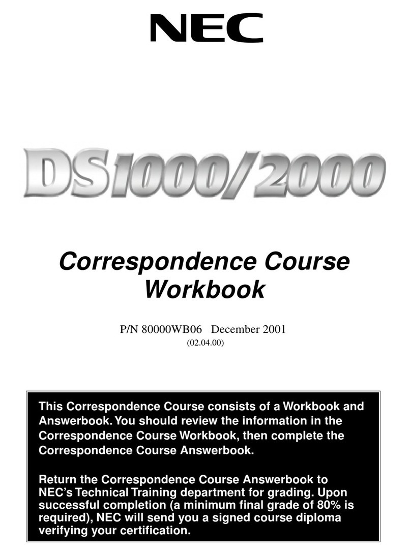 NEC DS1000 Operation instructions