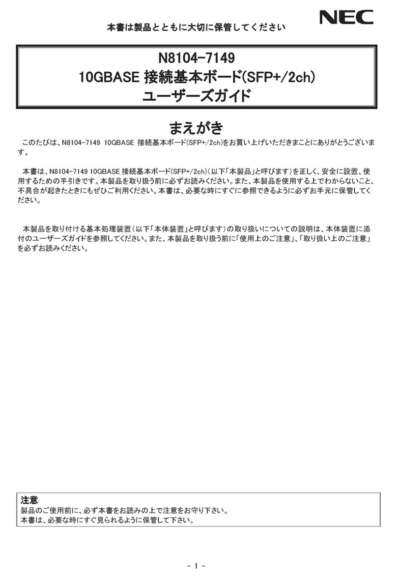 NEC N8104-7149 user guide