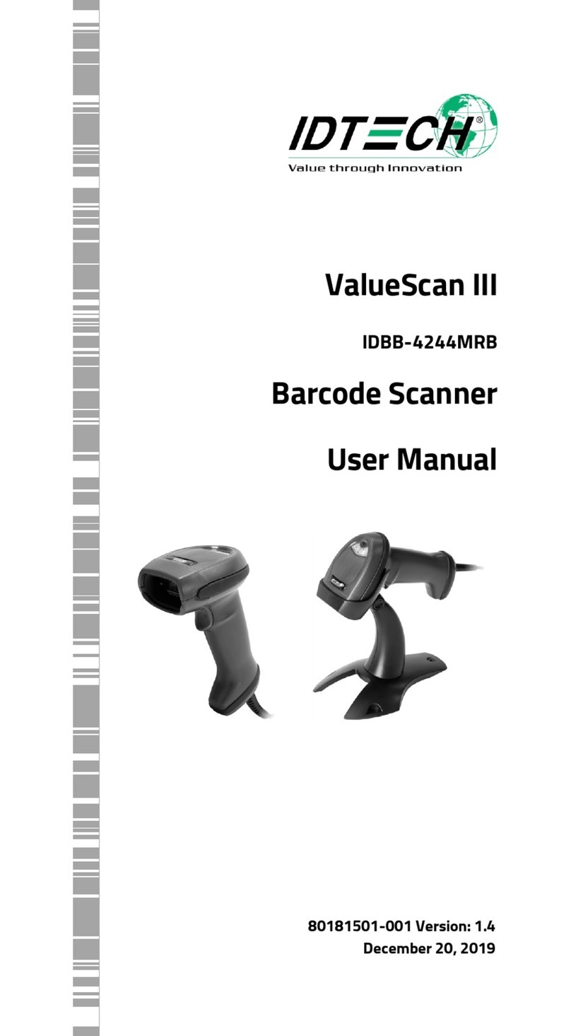 IDTECH ValueScan III IDBB-4244MRB user manual