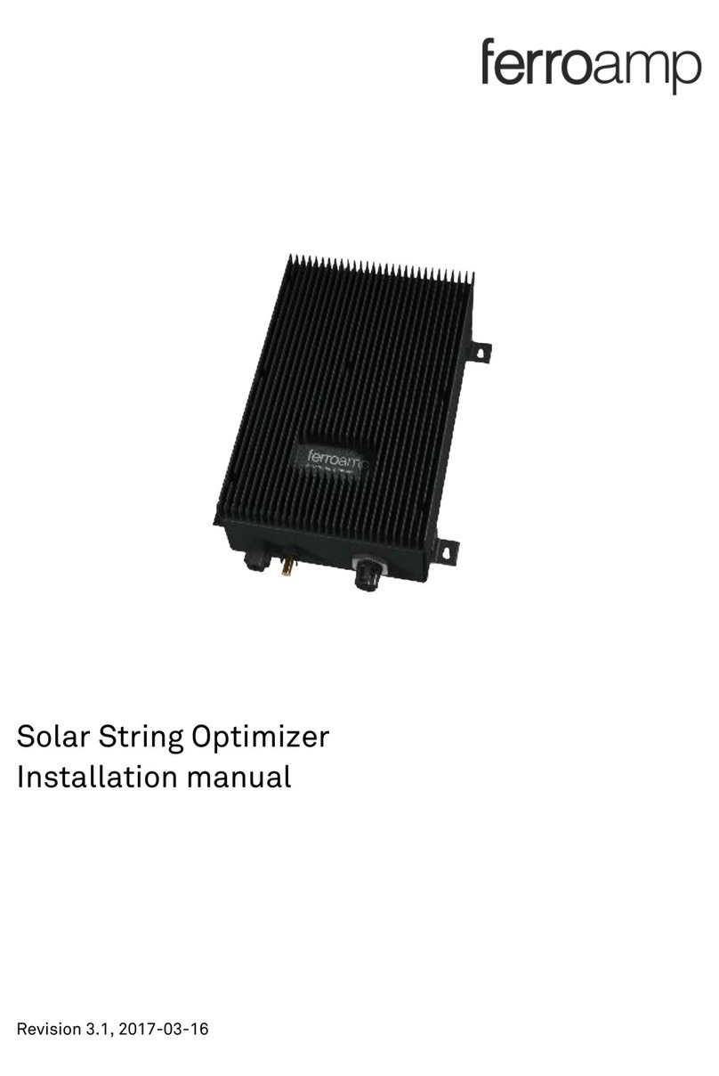 ferroamp Solar String Optimizer installation manual