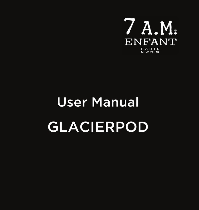 7 A.M. Enfant GLACIERPOD user manual
