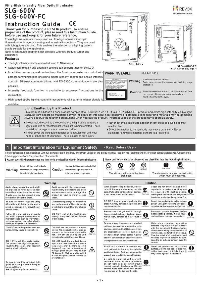 Revox SLG-600V Instruction guide