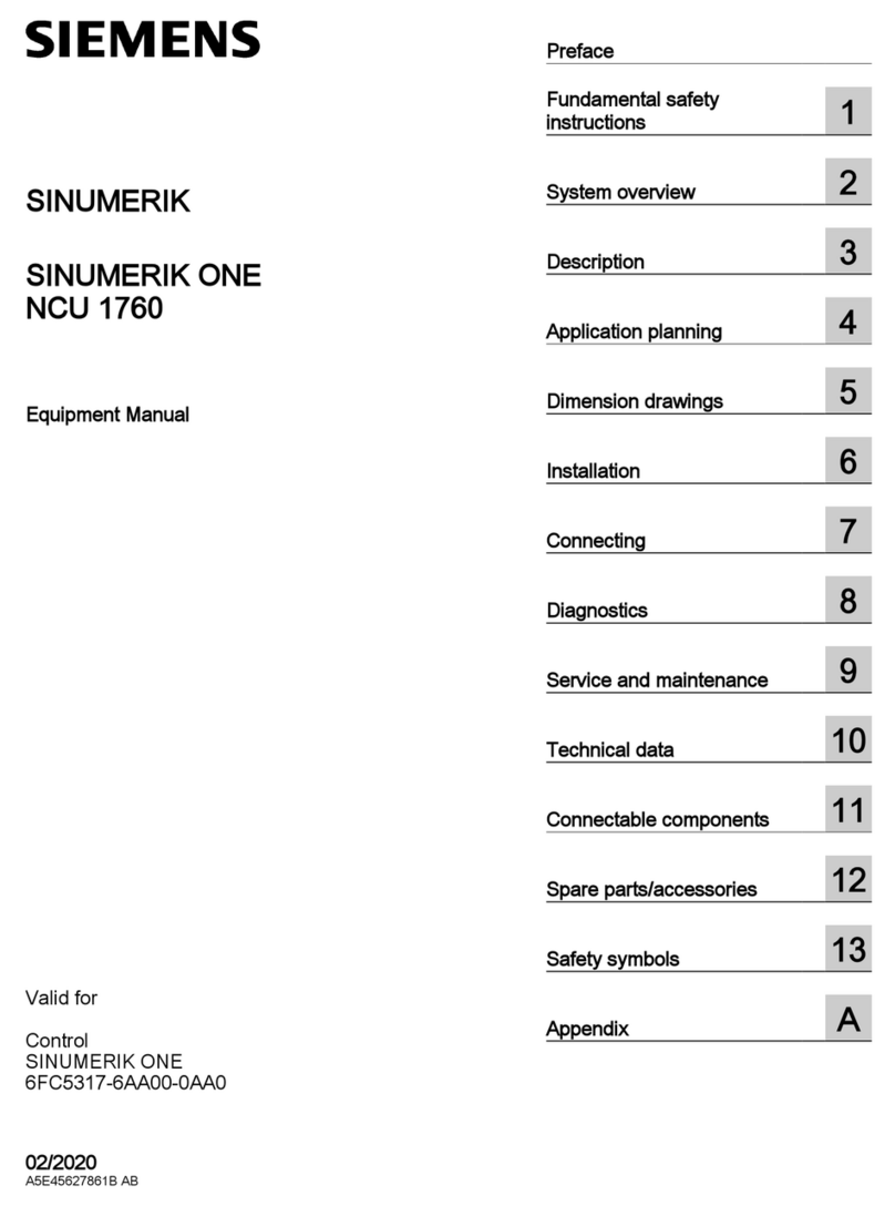 Siemens SINUMERIK ONE NCU 1760 Technical Document