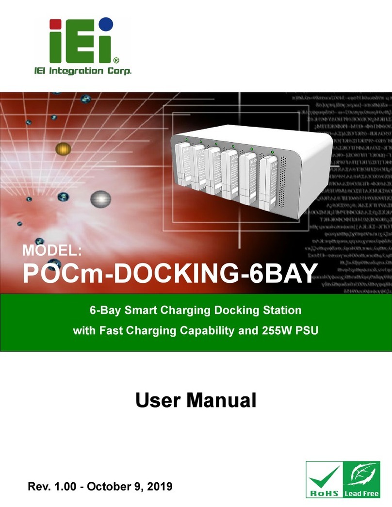 IEI Technology POCm-DOCKING-6BAY user manual