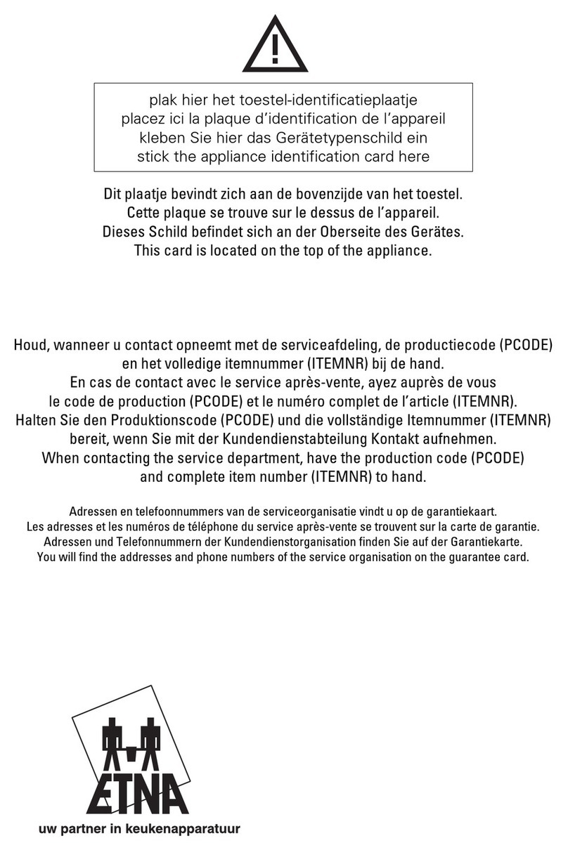 ETNA A814VRVS User manual