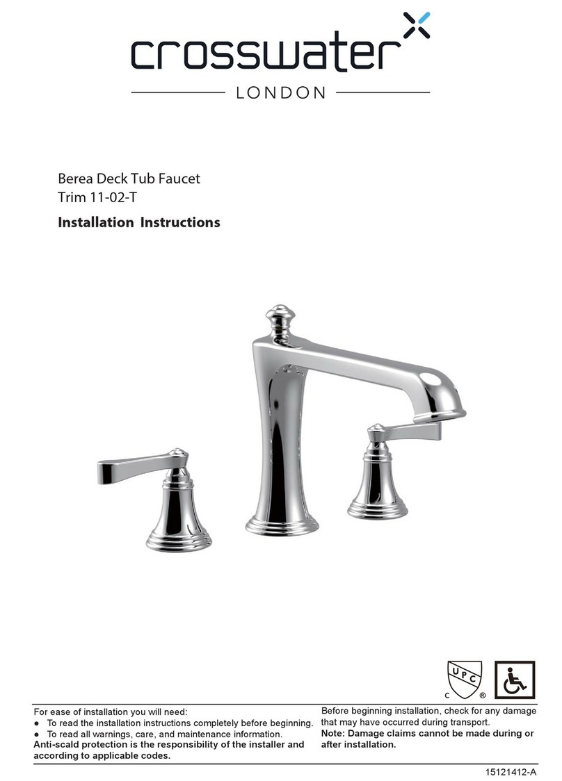 Crosswater Berea 11-02-T User manual