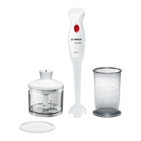 Bosch CleverMixx MSM1 IN Series User manual