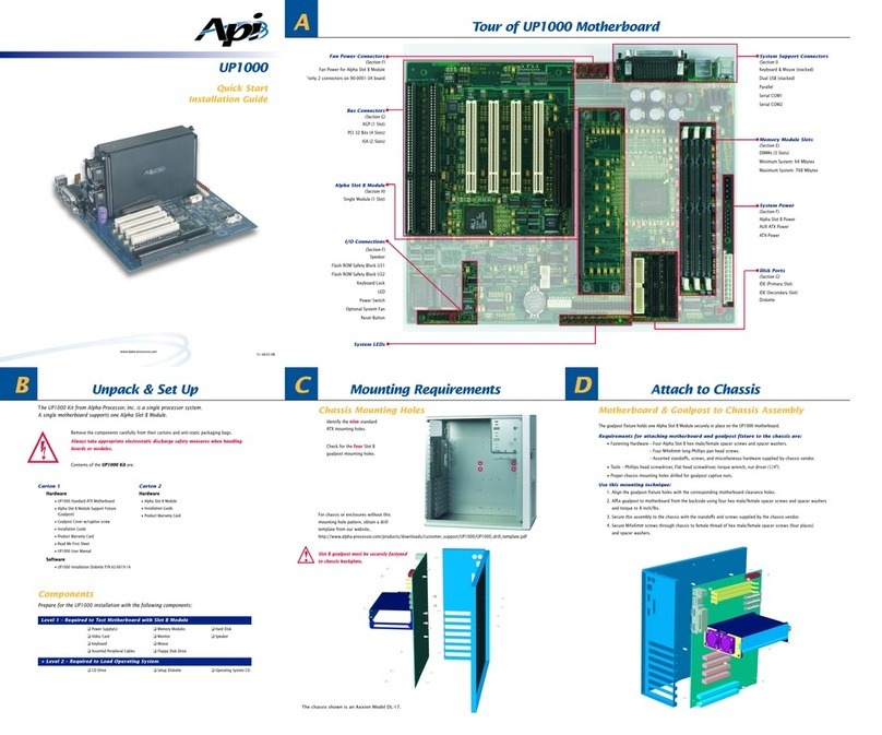 API UP1000 Quick start installation guide