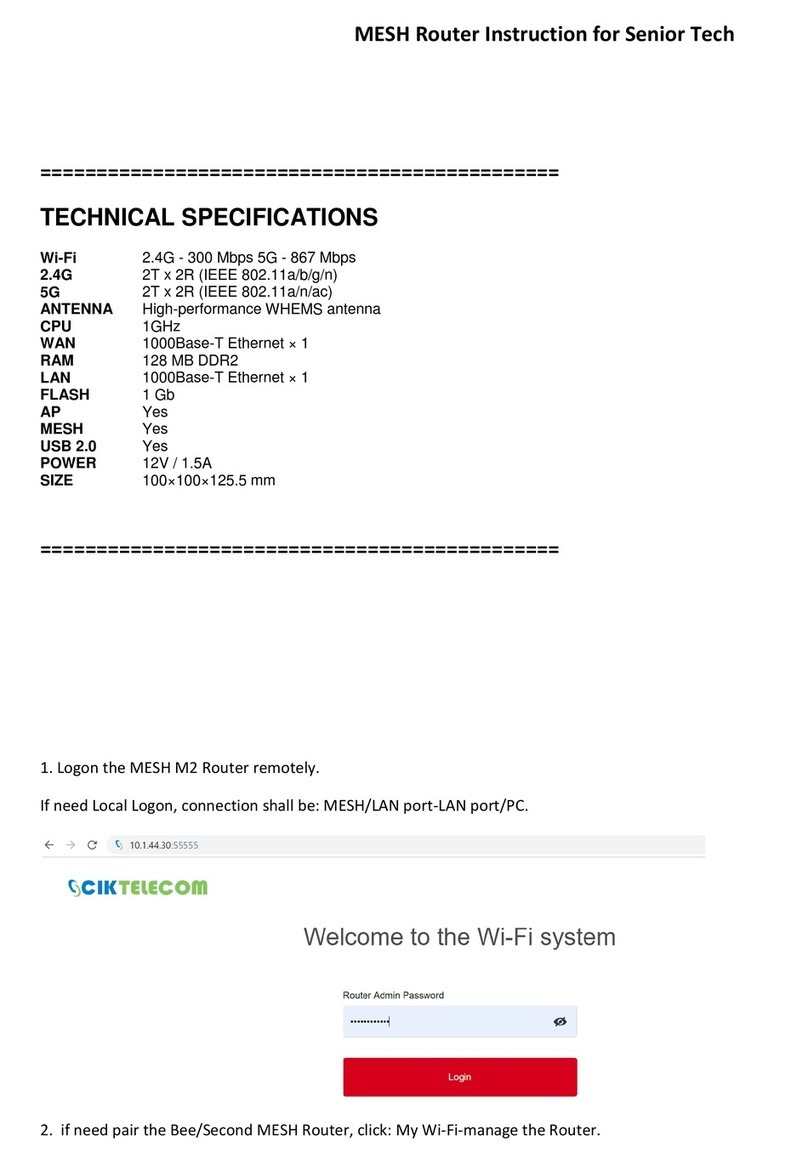 CIK Telecom M2 User manual