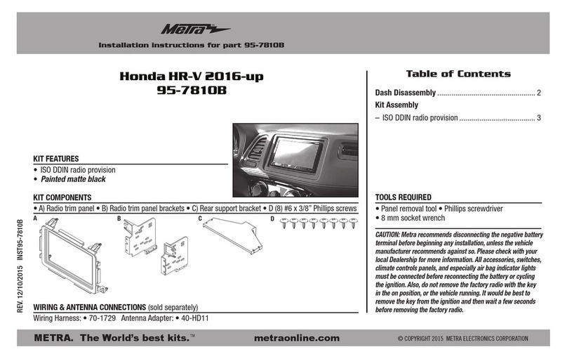Metra Electronics 95-7810B installation instructions