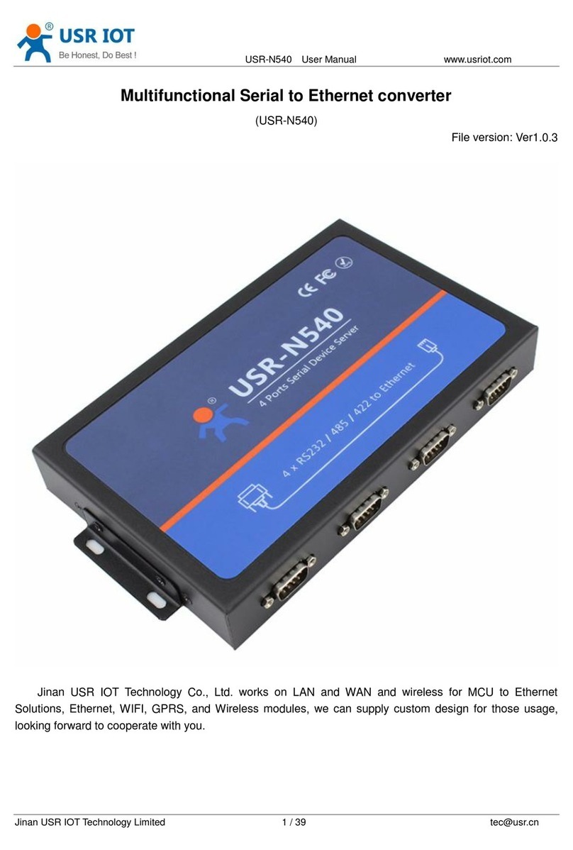 USR IOT USR-N540 User manual USR IOT USR-N540 User manual