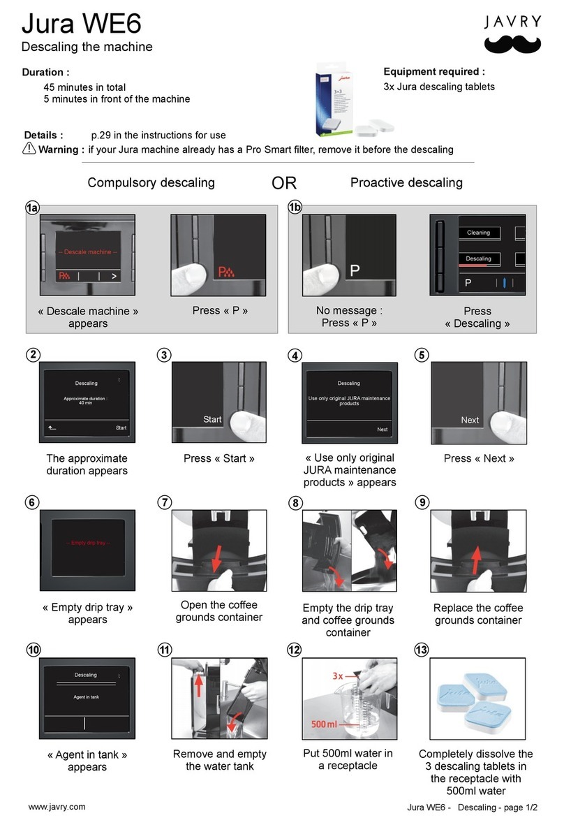 Jura WE6 Professional User manual