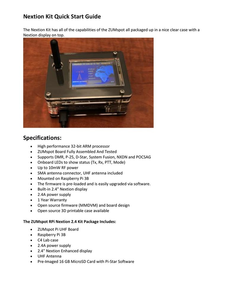 Ham radio ZUMspot RPi Nextion 2.4 quick start guide