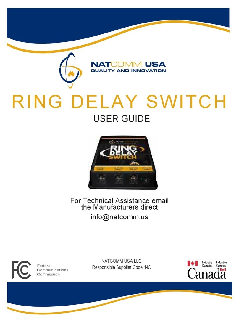 NatComm Ring Delay Switch user guide