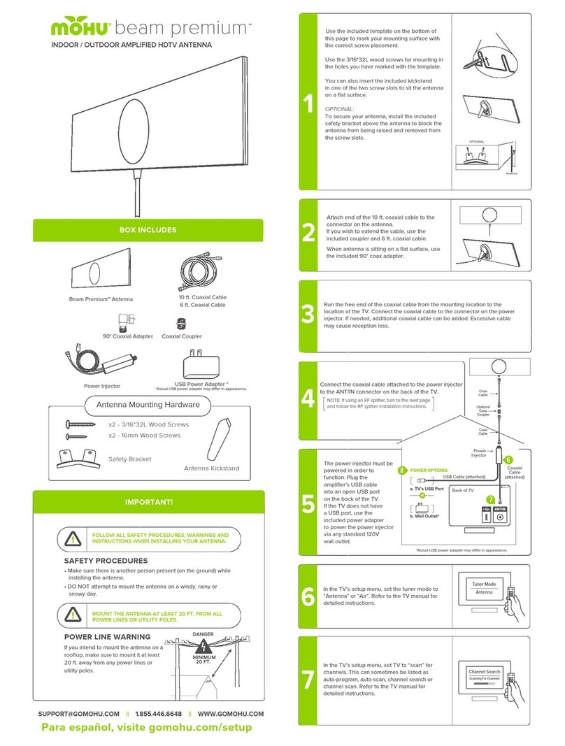 Mohu Beam Premium User manual