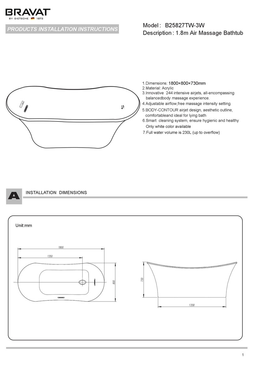 Bravat B25827TW-3W installation instructions Bravat B25827TW-3W installation instructions